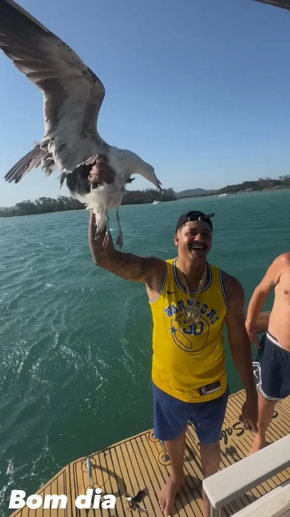 Influenciador Gera Revolta ao Segurar Gaivota Durante Passeio em Cabo Frio Imagem do artigo