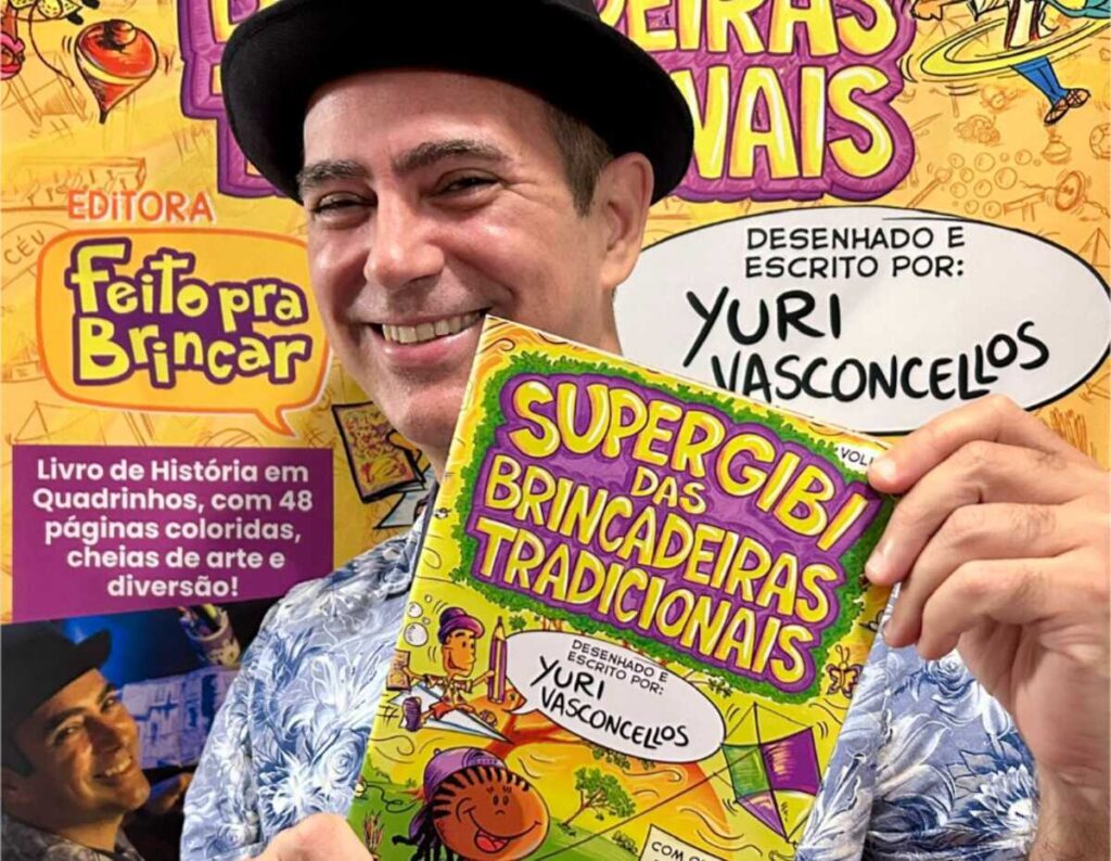 Lançamento do “Super Gibi das Brincadeiras Tradicionais” de Yuri Vasconcellos Brilha no Circuito Arte Búzios Imagem do artigo