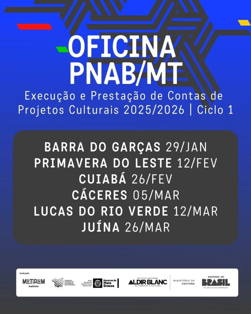 Capacitação Cultural: Mutirum e Secel promovem oficinas em seis municípios de MT