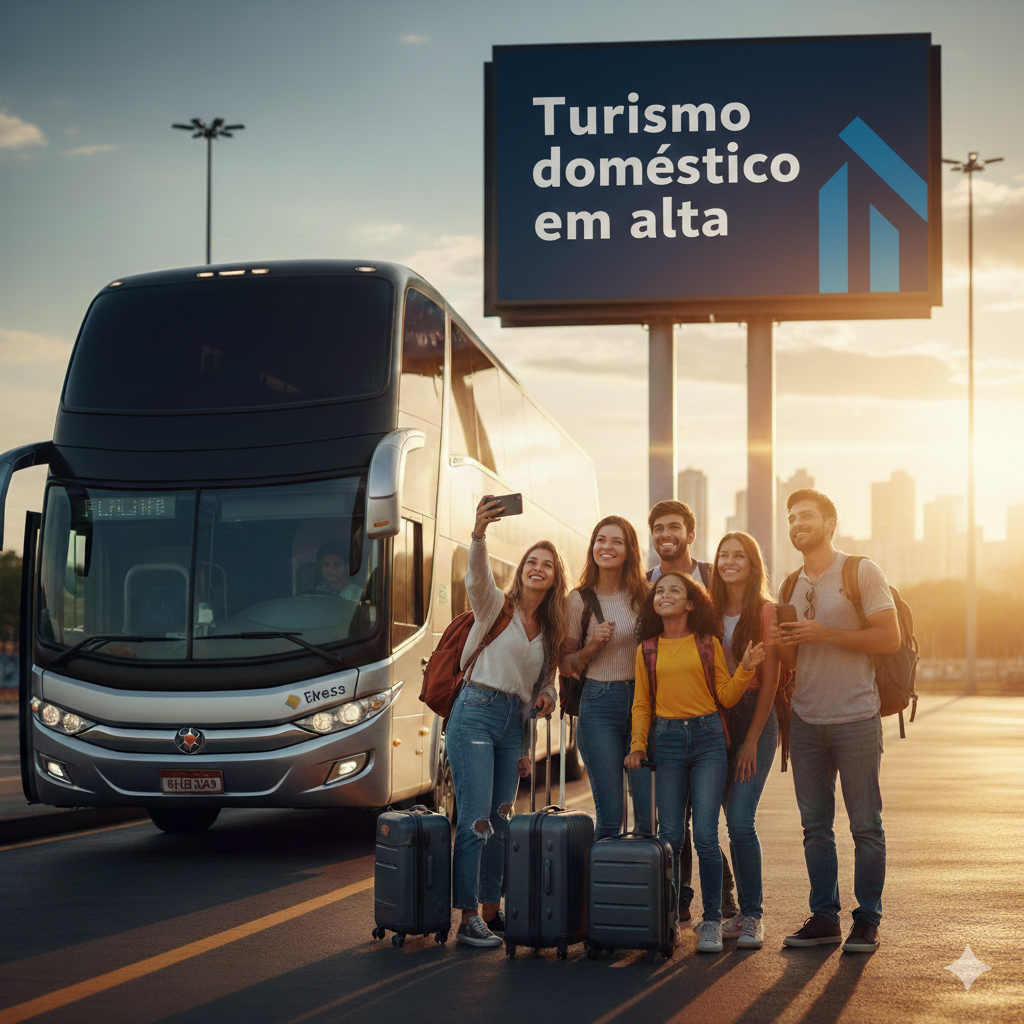 Crescimento do Turismo Doméstico: Viagens de Ônibus Disparam em 2025