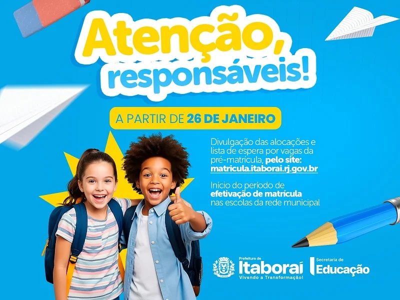 Educação de Itaboraí: Alocações e Lista de Espera da Pré-Matrícula 2026