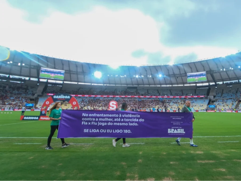 Governo Lança Campanha Contra Violência à Mulher Durante Clássico no Maracanã