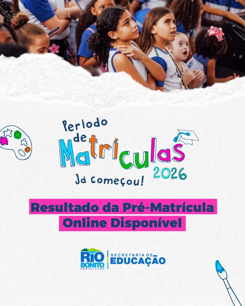 Resultados da Pré-Matrícula 2026 em Rio Bonito são Divulgados