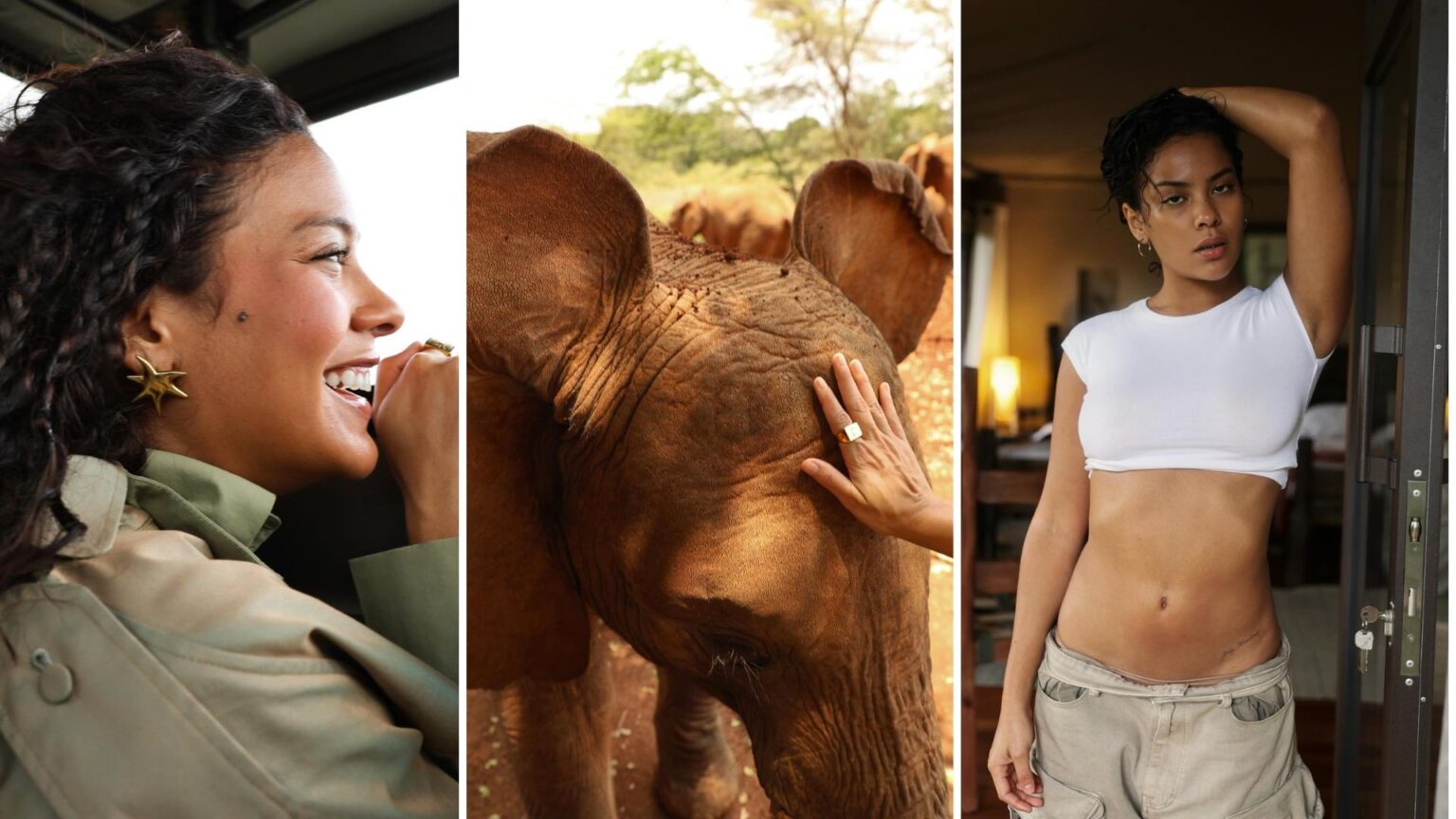 Bella Campos Encanta em Viagem ao Quênia com Imagens de Safari