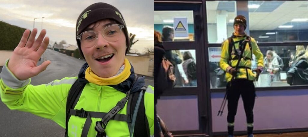 Estudante Francês Realiza Desafio de 480 km para Arrecadar Fundos para Educação