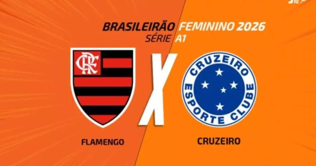 Flamengo e Cruzeiro se enfrentam em duelo ao vivo no Brasileirão Feminino