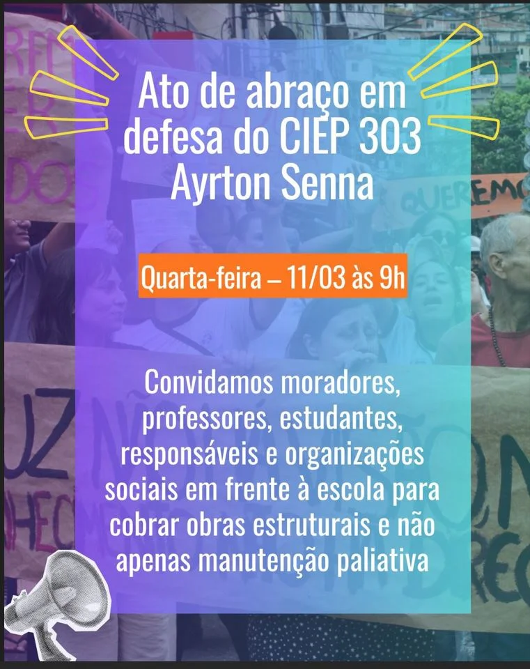 Protestos na Rocinha: Comunidade Escolar do Ciep Ayrton Senna Se Mobiliza por Infraestrutura Adequad