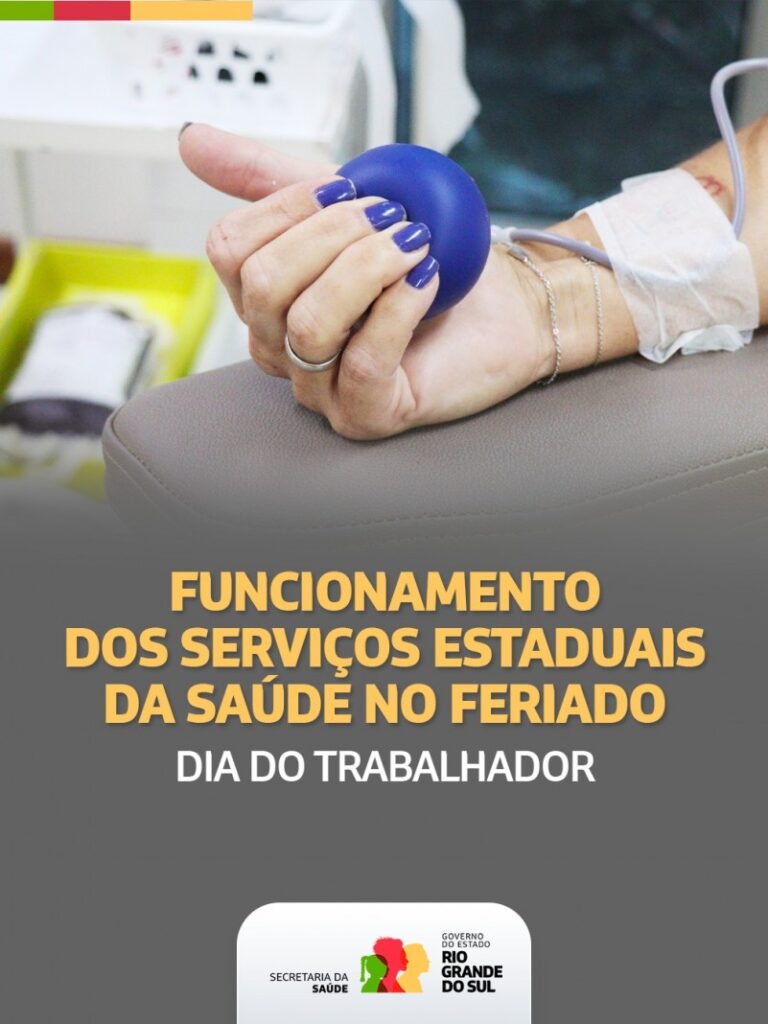 Funcionamento dos Órgãos de Saúde no Feriado do Dia do Trabalhador