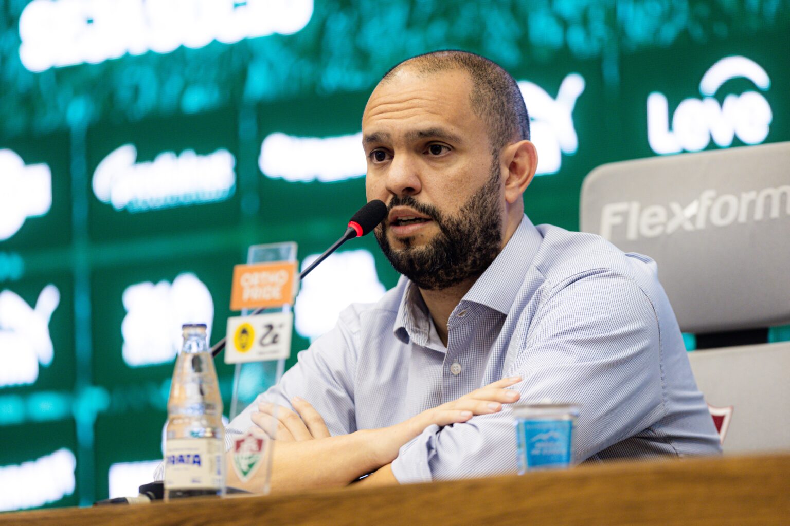 Mattheus Montenegro, presidente do Fluminense, minimiza impacto do adiamento do Fla-Flu