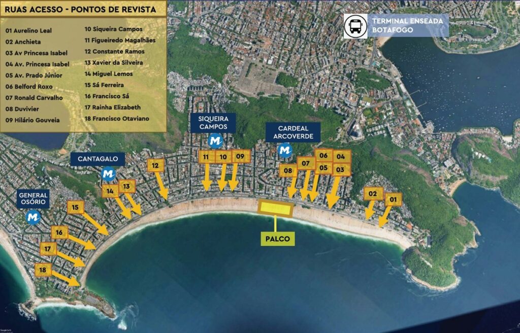 Shakira em Copacabana: Itens Proibidos e Regras de Segurança para o Show