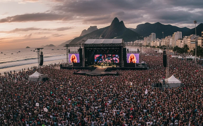 Turistas de todas as partes se preparam para o show de Shakira em Copacabana
