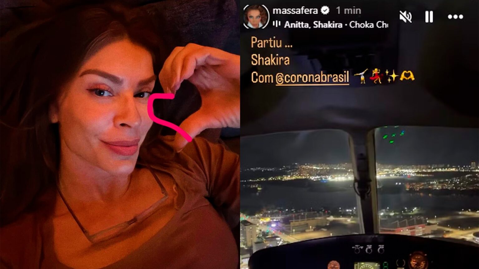 Grazi Massafera Chega de Helicóptero para Show da Shakira em Copacabana