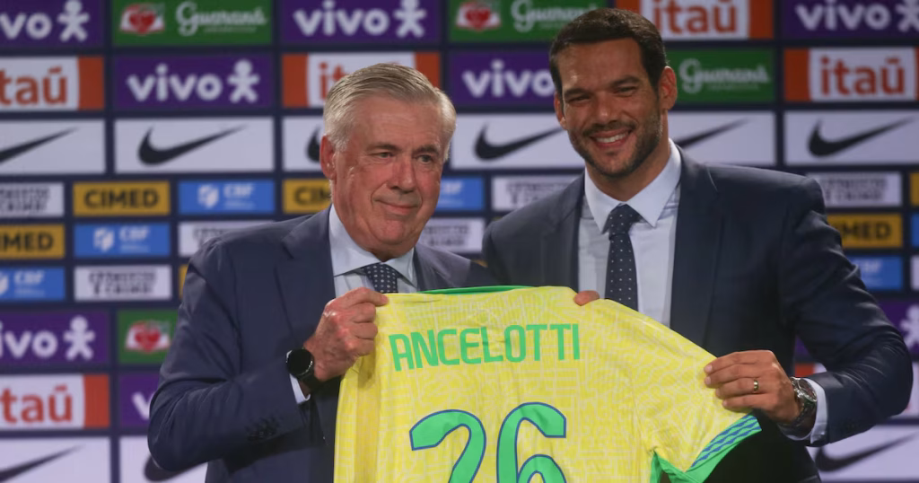 Presidente da CBF Garante Ancelotti na Seleção até 2030: Confiança Total